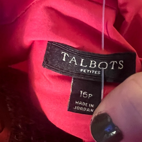 Women’s Bright Pink Talbots Top In Excellent Condition Sz 16petite - Picture 6 of 7